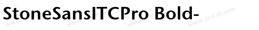 StoneSansITCPro Bold字体转换